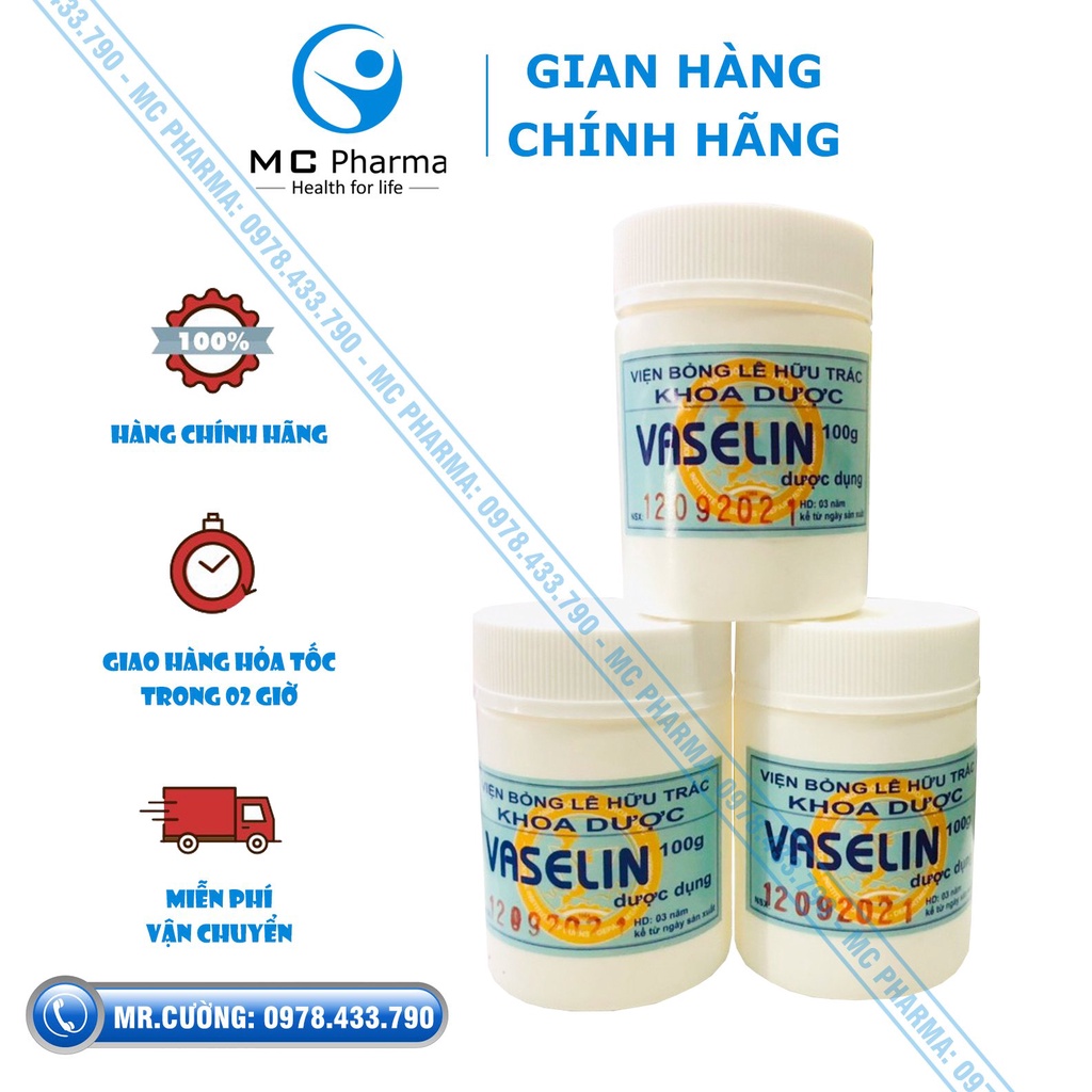 {Chính Hãng} Vaselin dưỡng ẩm Viện bỏng (hộp nhựa)