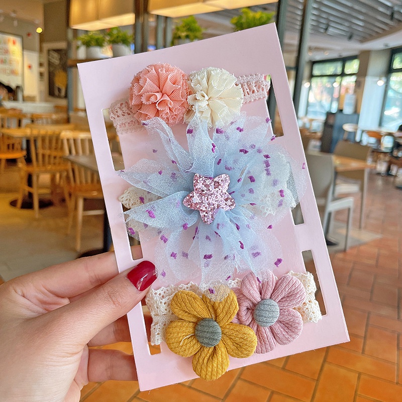 Set 3 Băng Đô Cài Tóc Hình Vương Miện Công Chúa Dễ Thương Cho Bé Gái