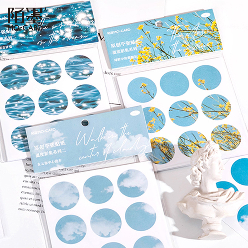 Set 3 Tờ Nhãn Dán Trang Trí Sổ Lưu Niệm