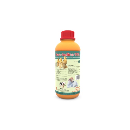 Sát Trùng Chuồng Trại  Han Iodine 10% Hanvet chai 50ml
