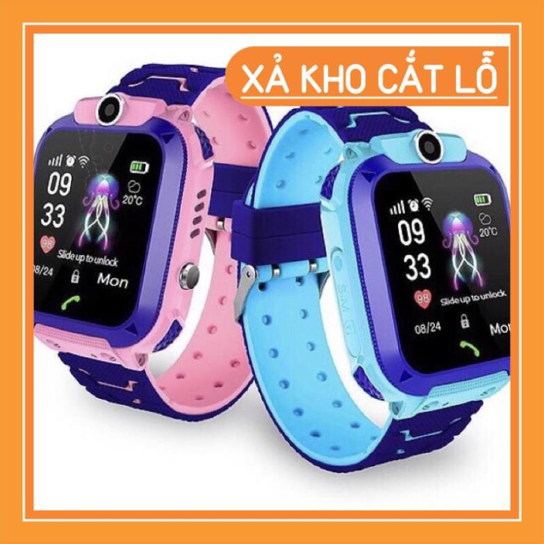 Đồng hồ thông minh trẻ em lắp sim nghe gọi định vị Q12 hỗ trợ tiếng việt - Bảo Hành 6 Tháng