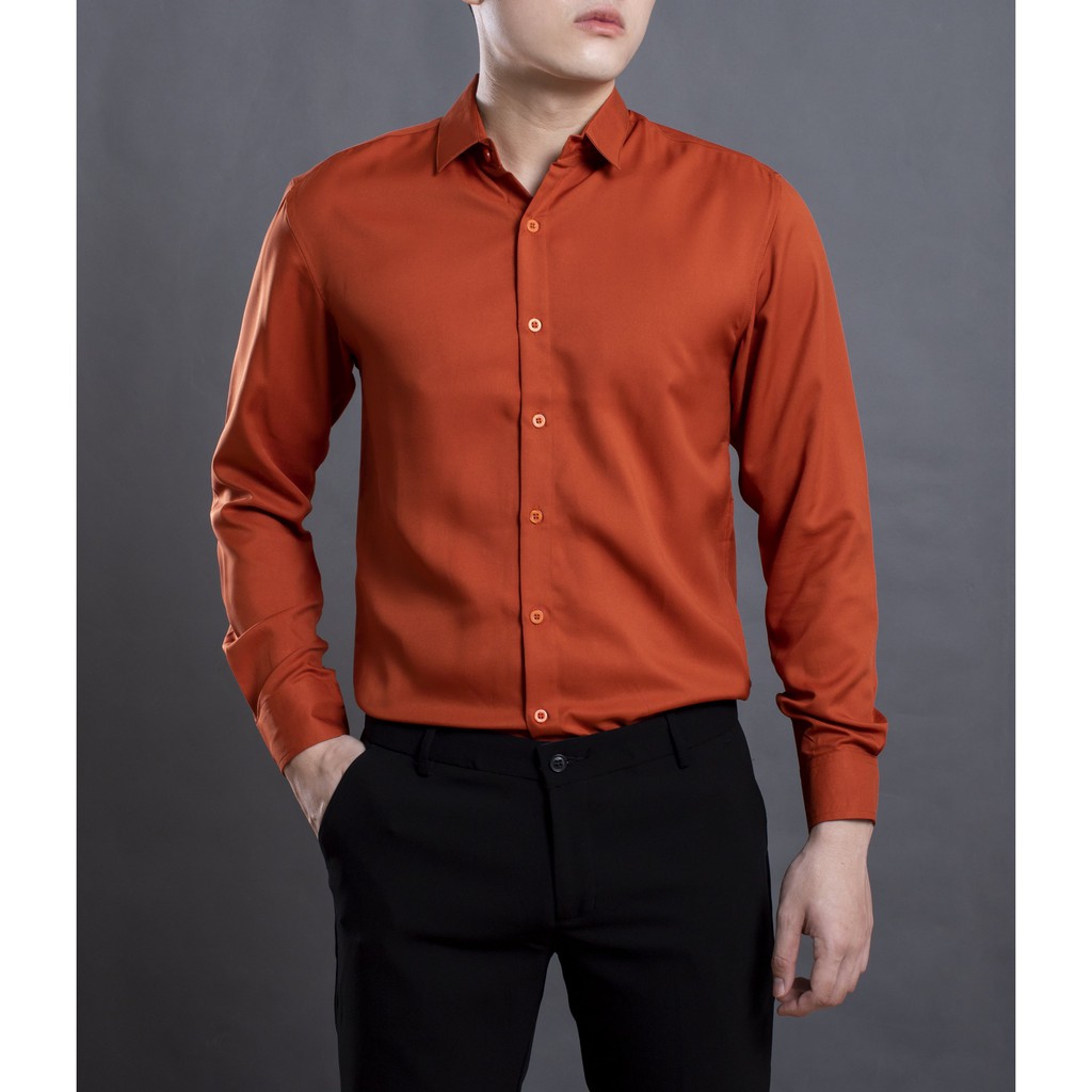 Áo sơ mi trơn form Hàn Quốc cho nam LADOS - 3523 chất kate lụa mềm mại thoáng khí - Áo sơ mi nhiều màu sắc trẻ trung | BigBuy360 - bigbuy360.vn