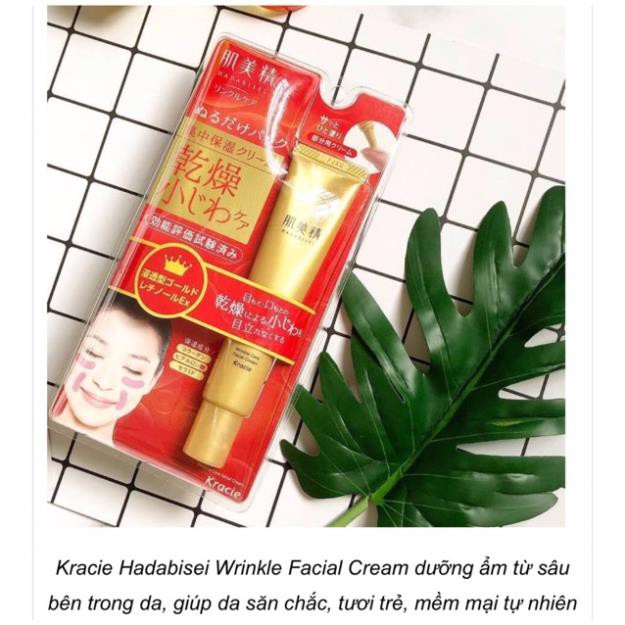Kem Chống Nhăn Mắt Và Khoé Miệng Kracie Hadabisei Wrinkle Facial Cream Nhật Bản 30g Chống Lão Hoá Giảm Nhăn | BigBuy360 - bigbuy360.vn