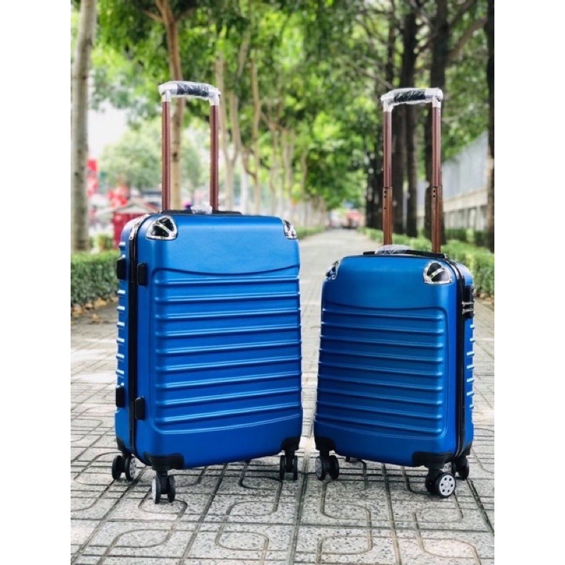 Vali kéo Du Lịch SIZE 20 Thời trang Bọc góc sọc dọc có khuy móc chống va đập, chống trầy xước siêu Bền