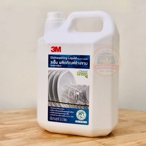 Can nước rửa chén bát bảo vệ sức khỏe, không chứa chất gây hại 3M dishwashing liquid