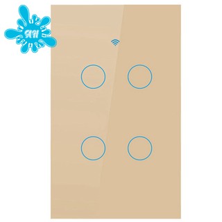 Us Wifi Switch 4 Gang Smart Wall Press Light Switch