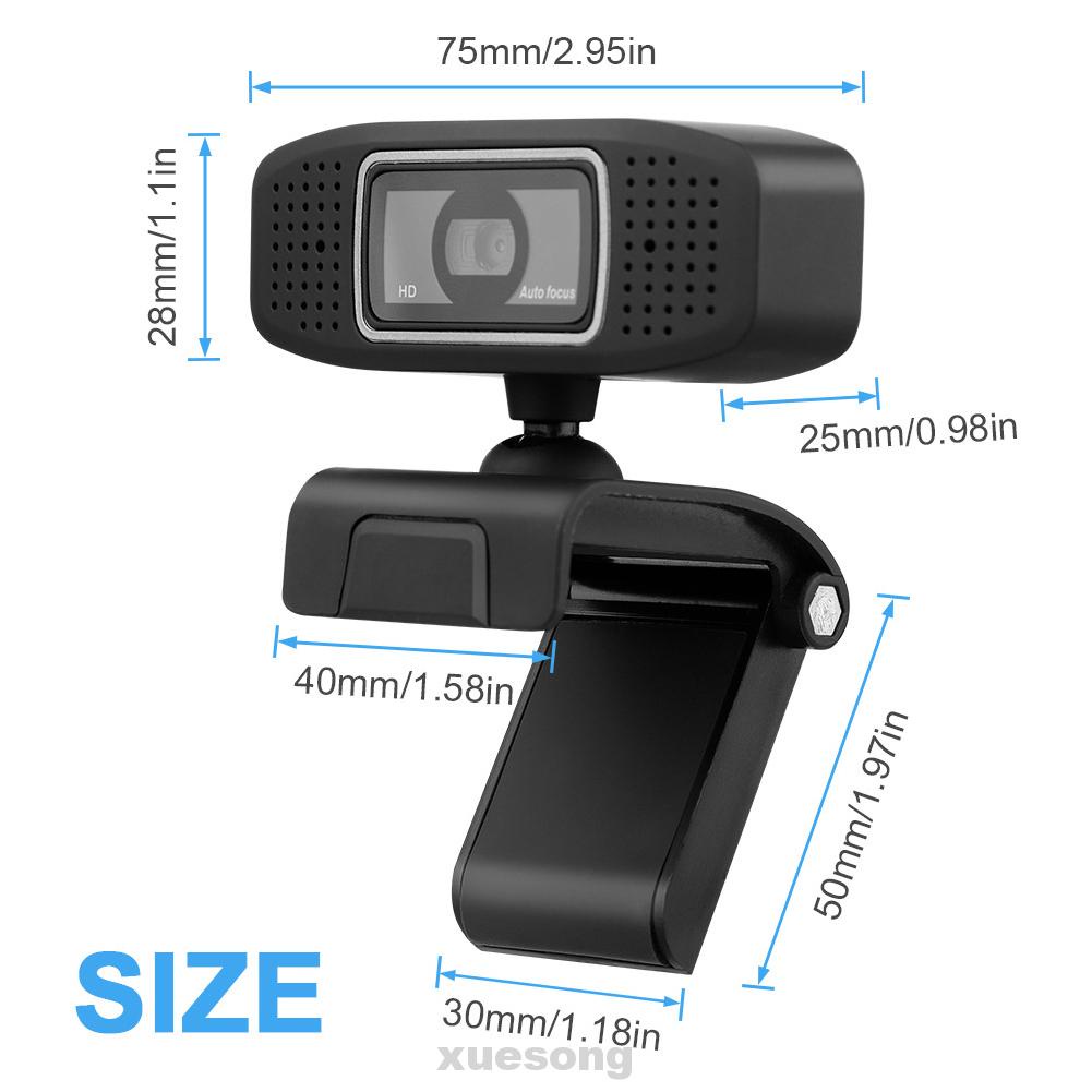 Webcam HD tự động lấy nét bằng ABS chống tiếng ồn kèm micro | BigBuy360 - bigbuy360.vn
