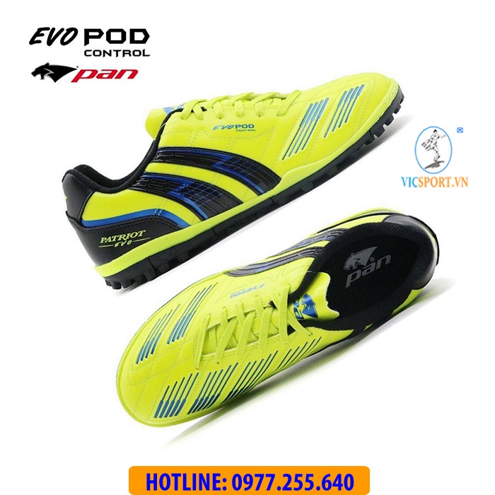(Tặng Túi Đựng + Vớ) Giày Đá Bóng Pan Thái ĐẾ TF EVO POD CONTROL (Chính Hãng) - Vicsport
