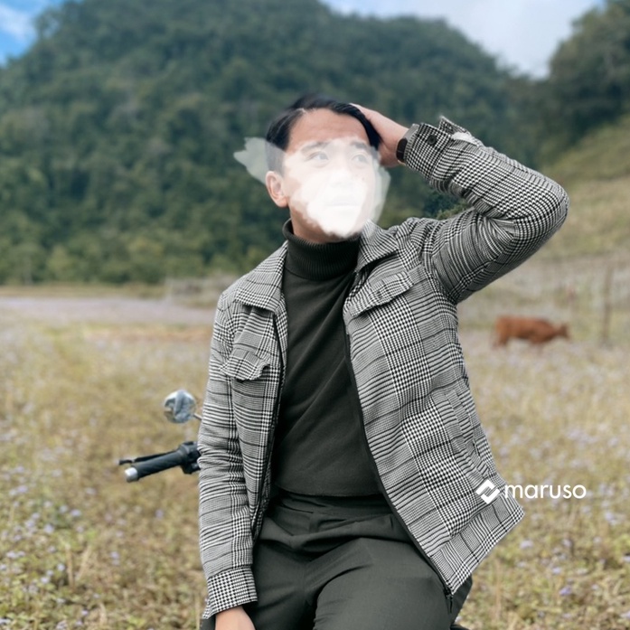 Áo khoác nam lót lông cao cấp kiểu dáng Hàn Quốc vải dạ siêu ấm mã AJK01