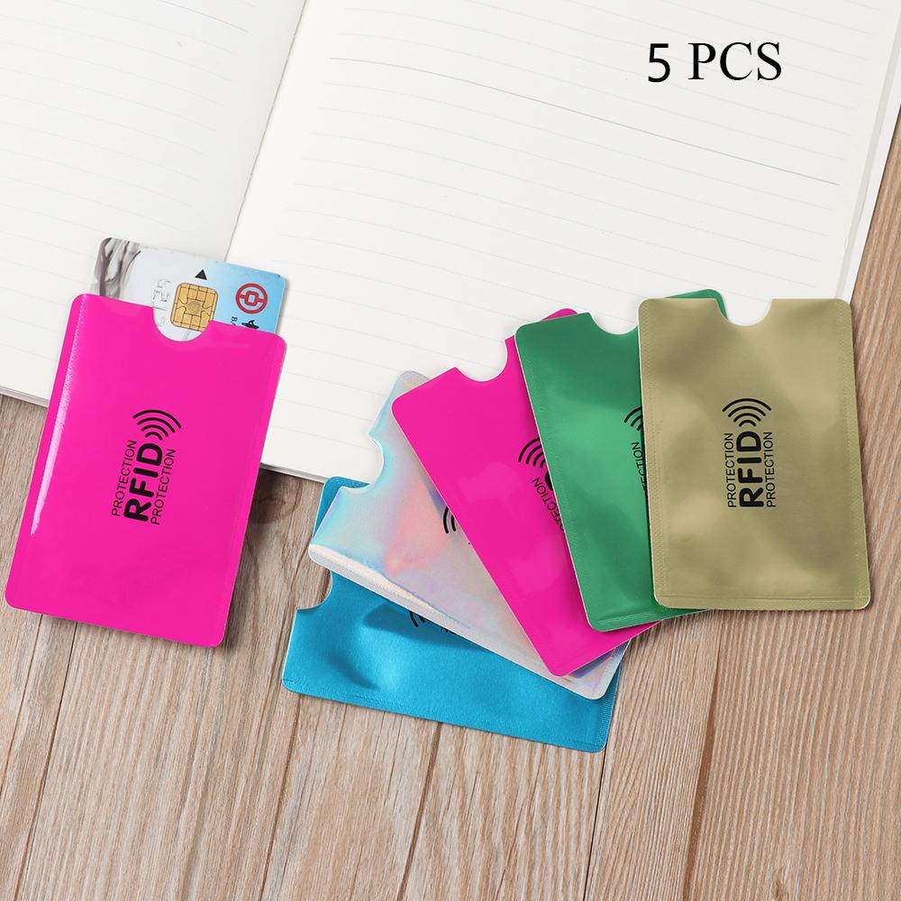 Set 5 Ví Nhôm Đựng Thẻ Chống Trộm Tiện Dụng