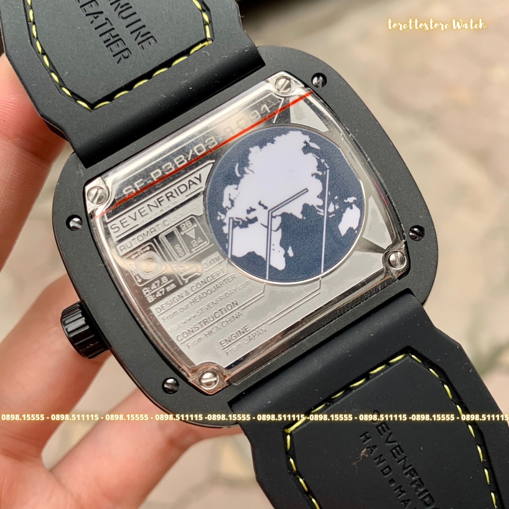 Đồng Hồ Nam  - Automatic - Hộp Gỗ, Sách, Thẻ Bảo Hành 2 năm , Khăn, Dây Cao Su Cao Cấp Tặng Kèm