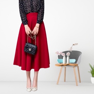 Chân Váy Công Sở Dáng Xòe, Dài Qua Gối Dáng Dài Phong Cách Hàn Quốc Trẻ Trung Đáng Yêu VannhShop CV0076