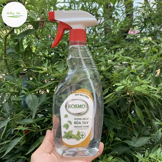 Dung dịch rửa tay sát khuẩn Kosmo Hương Bạc Hà | Trà Xanh - Chai xịt 500ml