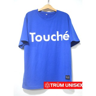 Áo thun Trơn Tay Lỡ Nam Nữ Màu Xanh Chất Vải Cao Cấp TOUCHE