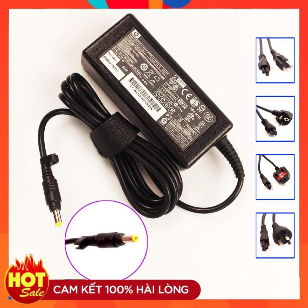 🎁 Cục sạc thay thế dùng cho laptop HP thông số 18.5V-3.5 Chân vàng nhỏ