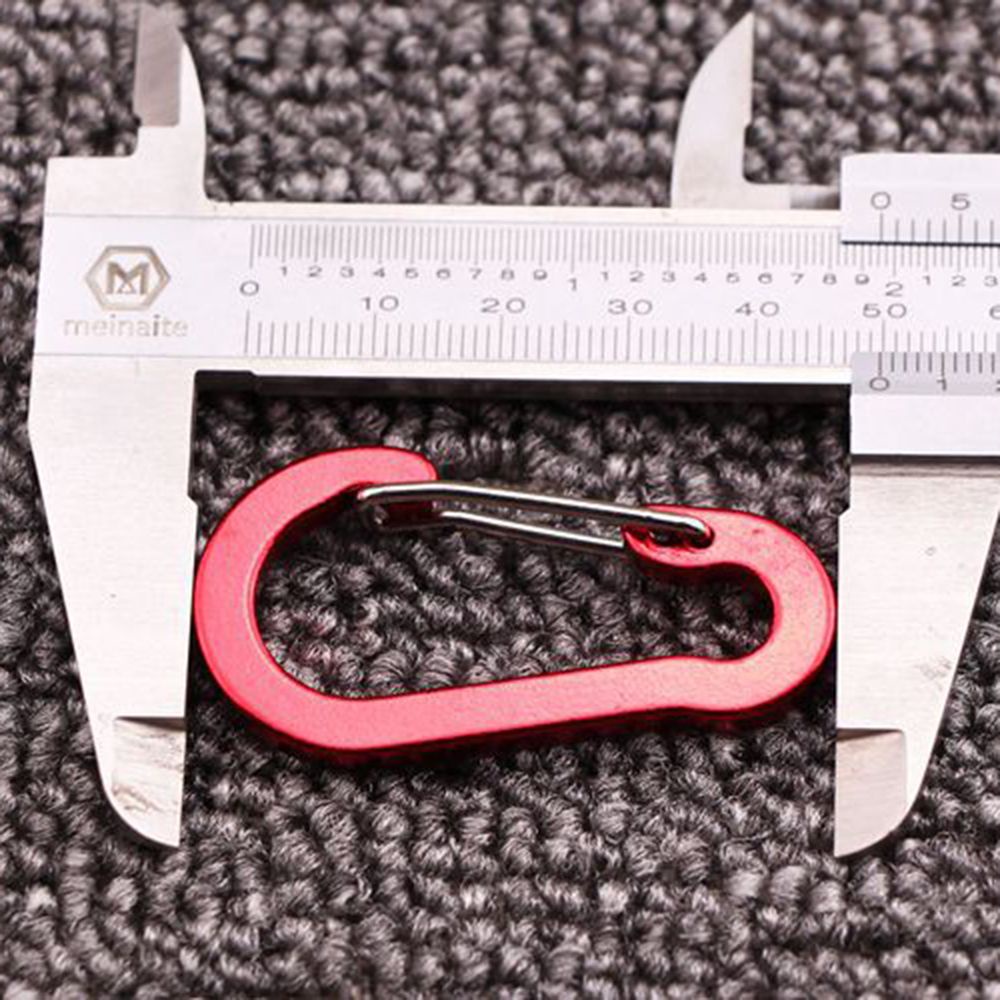 Set 5 móc khóa đa năng bằng hợp kim nhôm nhiều màu sắc tùy chọn thích hợp cho hoạt động ngoài trời
