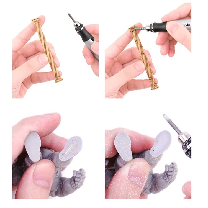 Dụng cụ phụ kiện đầu mũi mài đánh bóng GALAXY cho máy khoan mô hình