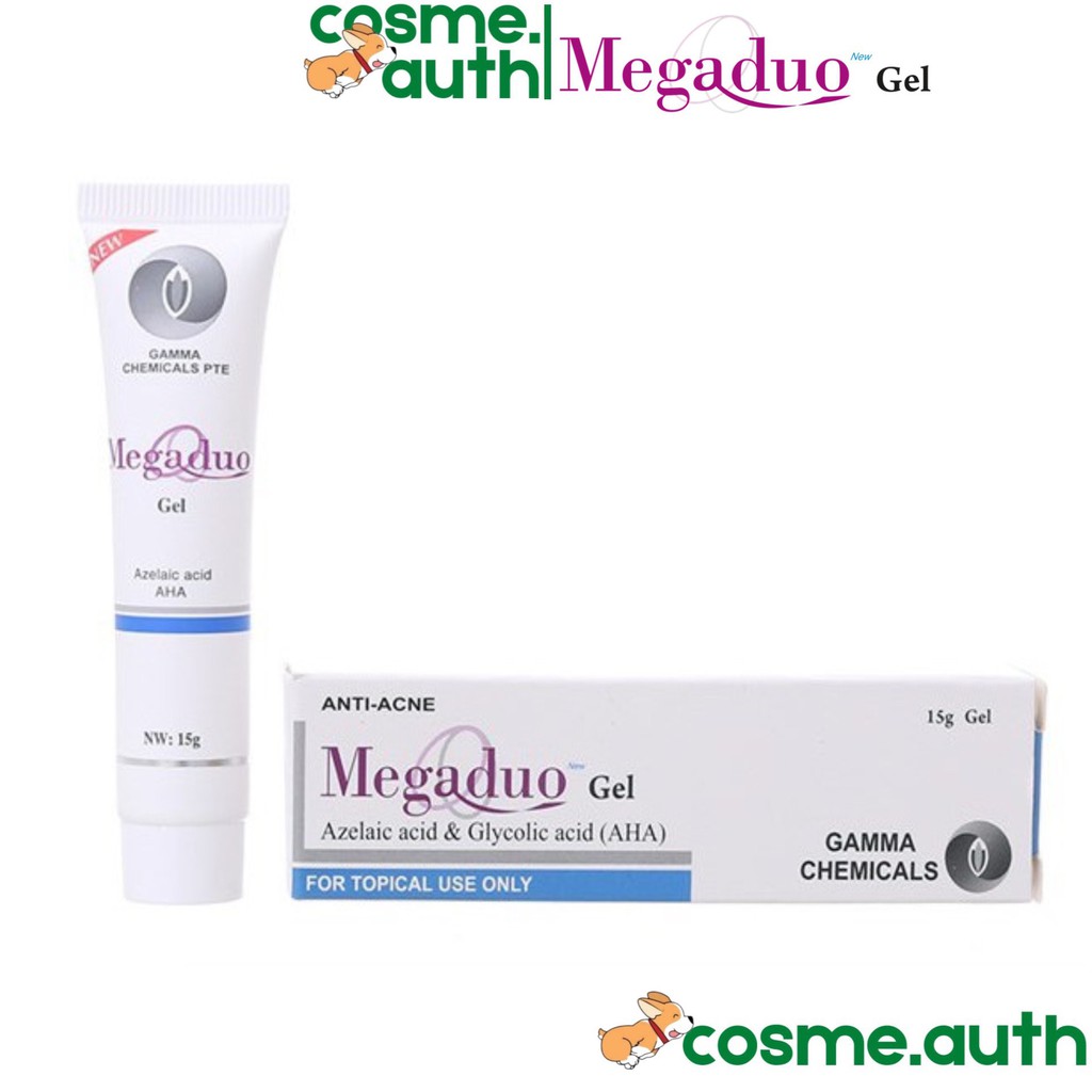 MEGADUO Gel  Azelaic Acid & Glycolic Acid (AHA) 15g - Giảm Mụn Thâm, Trứng Cá, Dưỡng Da