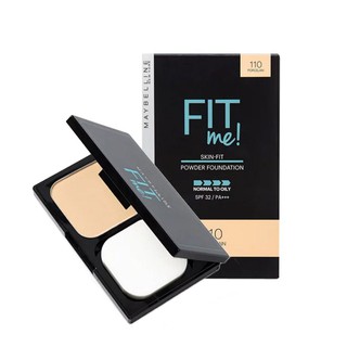 Phấn Nền Kiềm Dầu Chống Nắng Tiệp Mọi Tông Da SPF 32 PA+++ Fit Me Skin-Fit Powder Foundation Maybelline New York 9g(to)