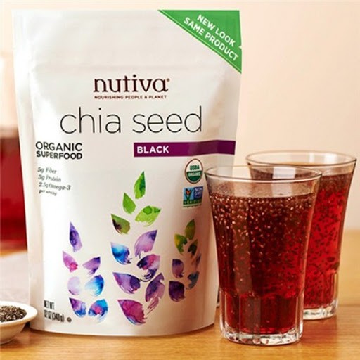 Hạt chia đen Nutiva nhập khẩu từ Mỹ gói lẻ 100g hàng chuẩn không tạp chất date 2023