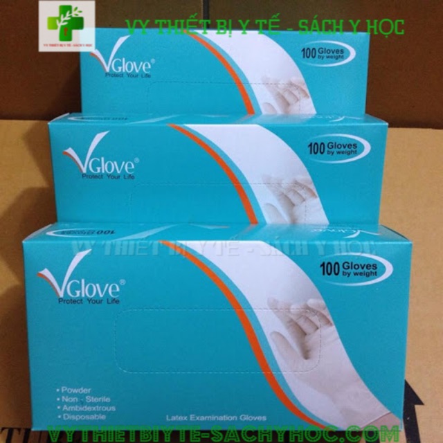 Găng tay Vglove hoặc găng Duy hàng hoặc S Glove ( găng tay cao su y tế )