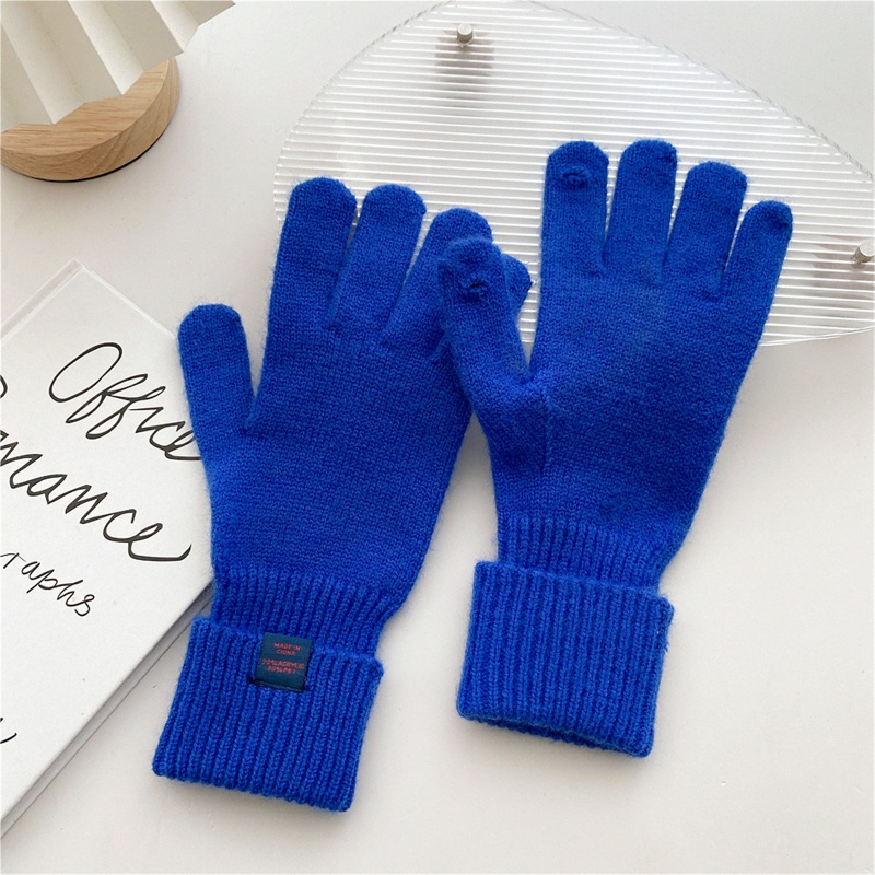 Găng Tay Len Móc Giữ Ấm Chạm Màn Hình Cảm Ứng Thời Trang Thể Thao Nam Mùa