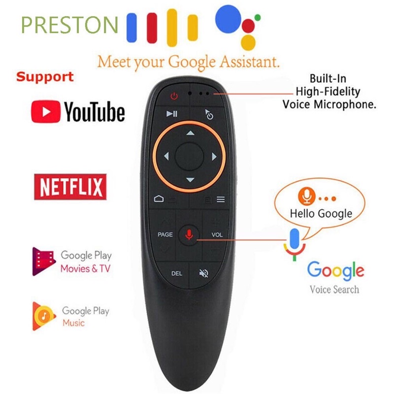 Điều khiển remote chuột bay giọng nói G10S ,1 chạm-sử dụng cho Androd TV box - Bh đổi mới-tặng pin sịn