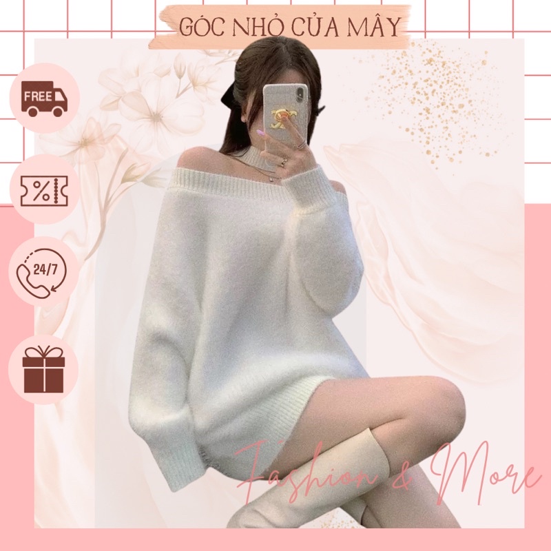 (HÀNG ORDER) Áo len lông thỏ oversize GNCM