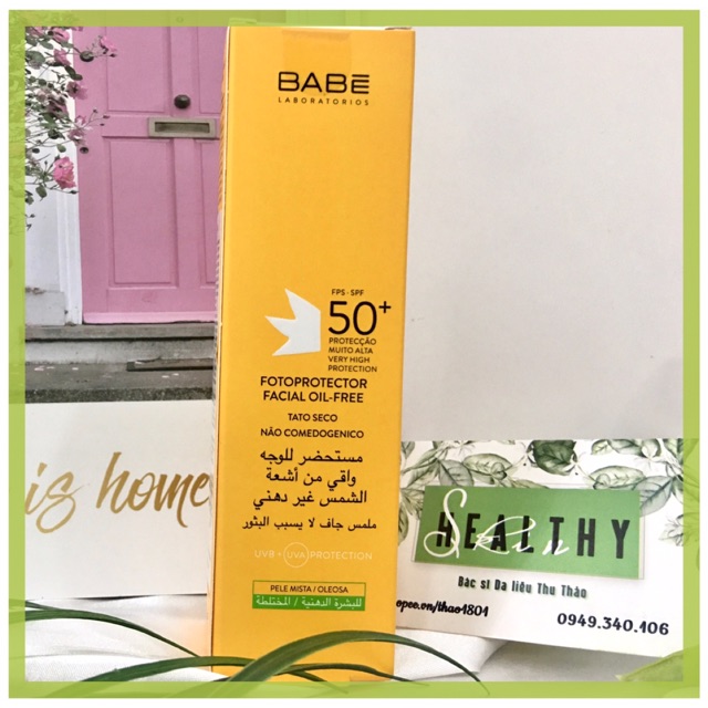 KEM CHỐNG NẮNG CHO DA DẦU MỤN BABE FACIAL SUNSCREEN SPF 50