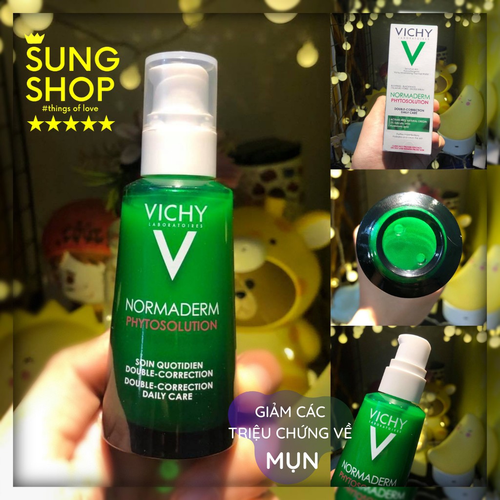 Kem giảm mụn VICHY NORMADERM PHYTOSOLUTION giảm mụn thâm phục hồi da mụn dầu nhạy cảm