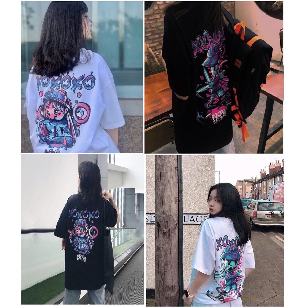 &lt; FREESHIP &gt; Áo thun nam nữ vải thun cotton mềm mịn thấm hút mồ hôi form 75kg ( XO )