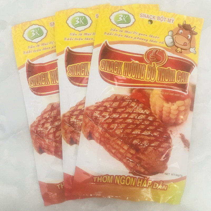 Bim Bim Snack Hương Bò Thơm Cay Thiên Long Đồ Ăn Vặt Cổng Trường Cực Hót