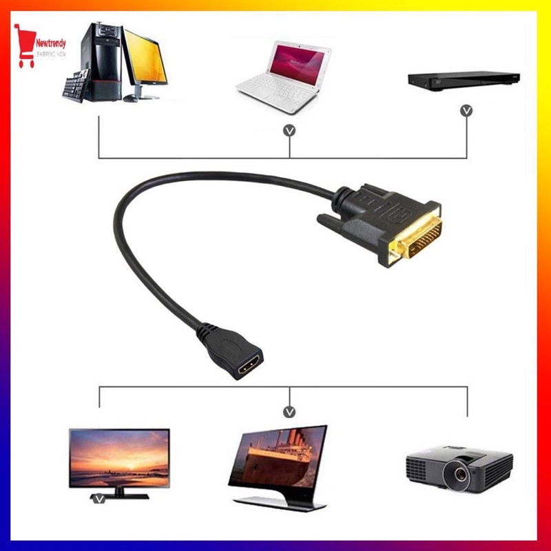 Dây Cáp Chuyển Đổi Tín Hiệu DVI sang HDMI (24+1) Hàng Chất Lượng