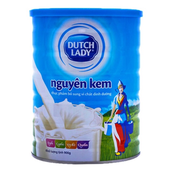 (HCM) Sữa bột Dutch Lady Nguyên Kem 900g