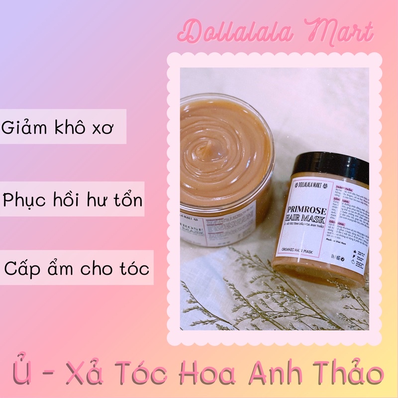 Ủ Tóc Tinh Dầu Hoa Anh Thảo Phục Hồi Tóc Hư Tổn, Giảm Khô Xơ - Dollalala Mart