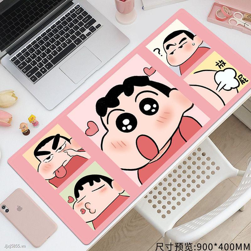 Tấm lót chuột và bàn phím cỡ lớn in hình Shin-Canh đáng yêu