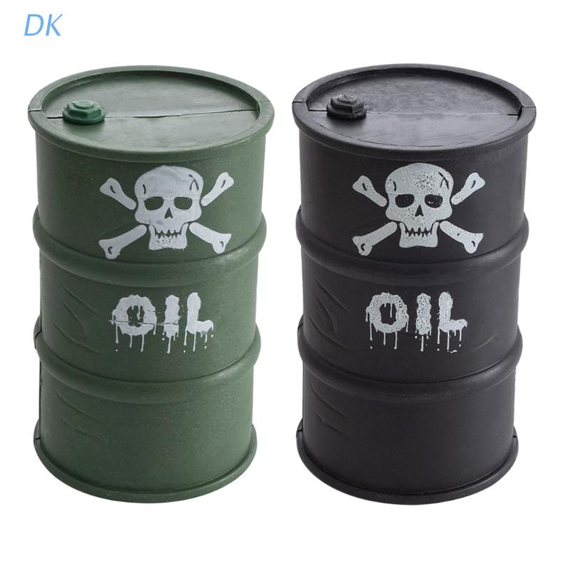 Mô hình thùng dầu bằng nhựa tỉ lệ 1/10 trang trí xe hơi