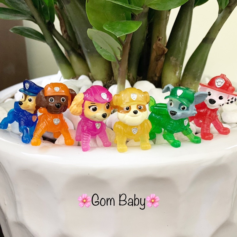 Set 6 Chó cứu hộ Paw Patrol phát sáng bằng đèn Flash