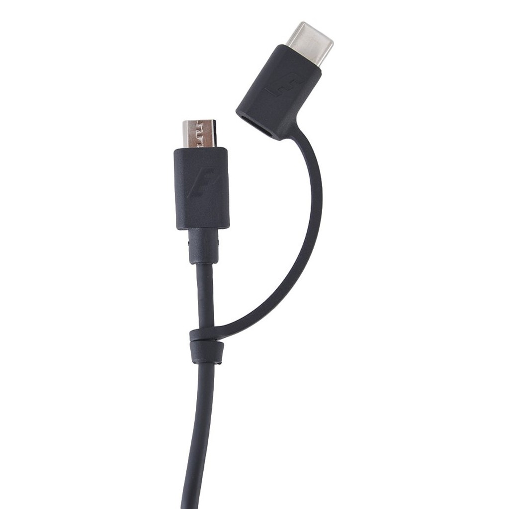 Cáp 2 trong 1 Type-C và Micro-USB Energizer HT màu đen, dài 1.2m - C11UBX2CFBK4