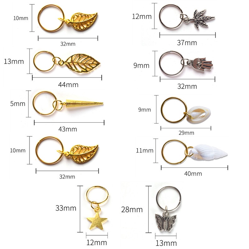 Set 5 Vòng Buộc Tóc Bằng Gỗ Tự Nhiên Đính Ngọc Trai Phong Cách Hip hop