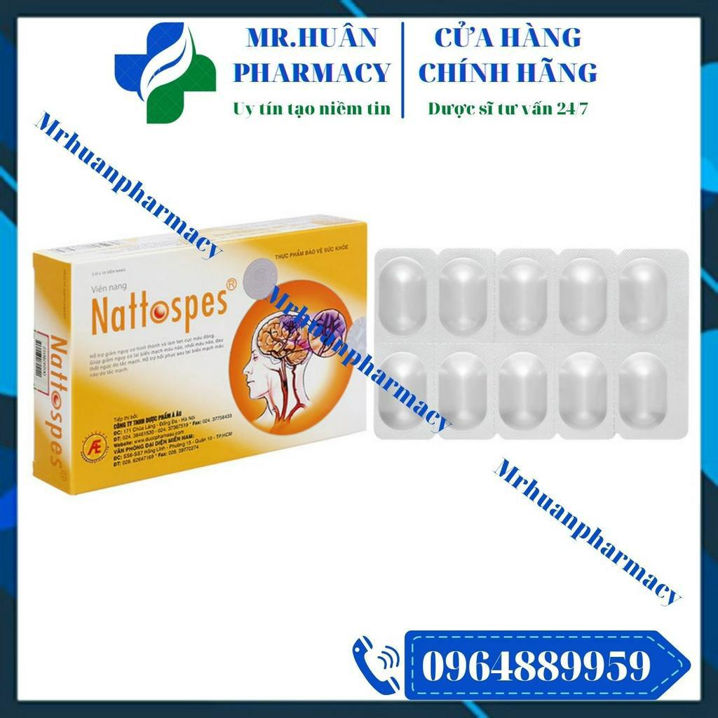 Nattospes (Hộp 30 viên) - Tai biến mạch máu não không còn là nỗi lo