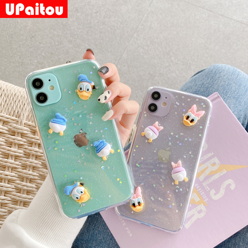 DONALD DUCK ốp điện thoại Kim Tuyến Nước Hình Vịt Cho Iphone 12 11 Pro Max 12mini Se2020 X Xr Xs Max 7 8 6 6s Plus | BigBuy360 - bigbuy360.vn