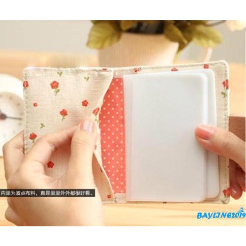 Ví ngắn in hoa thời trang Hàn Quốc cho nữ