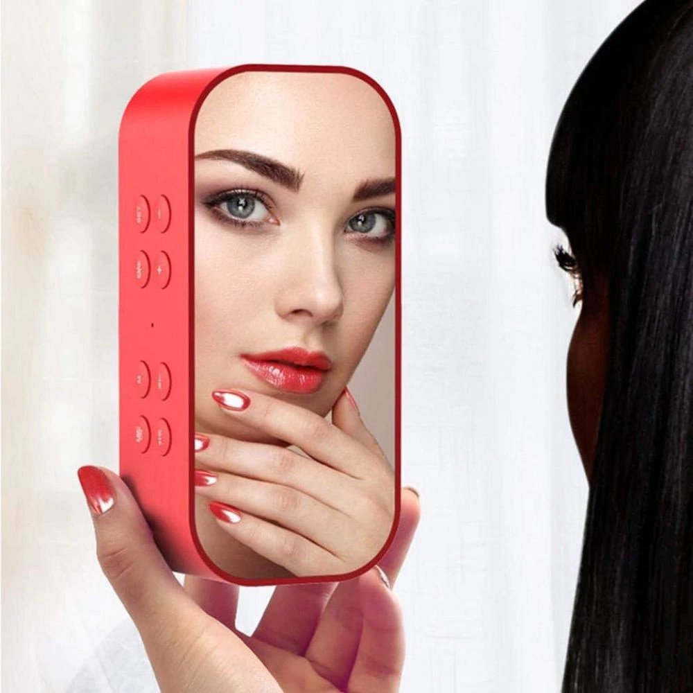 Loa Bluetooth 5.0 đồng hồ báo thức có đèn LED
