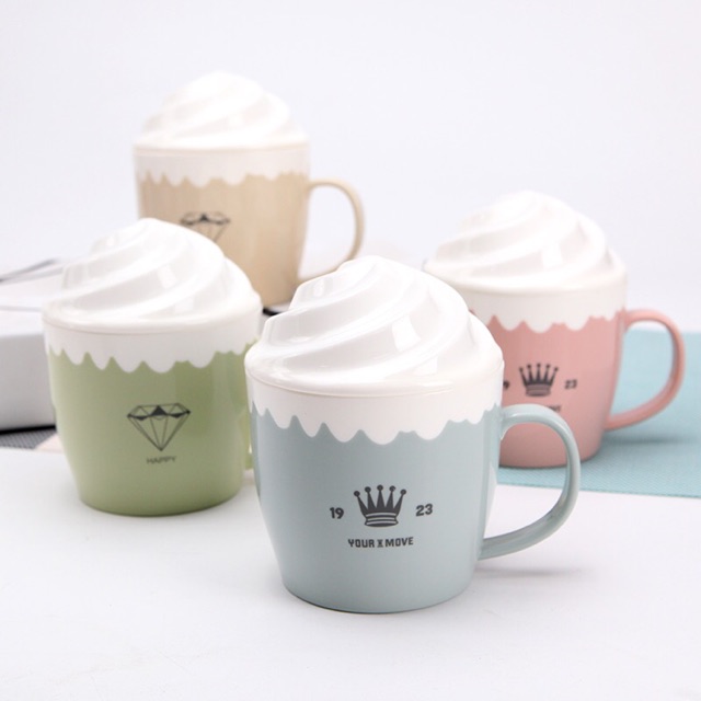 [Mã 11LSSALE giảm 100% đơn 50k] FREESHIP ĐƠN 50K_Cốc nhựa có quai nắp kem cao cấp