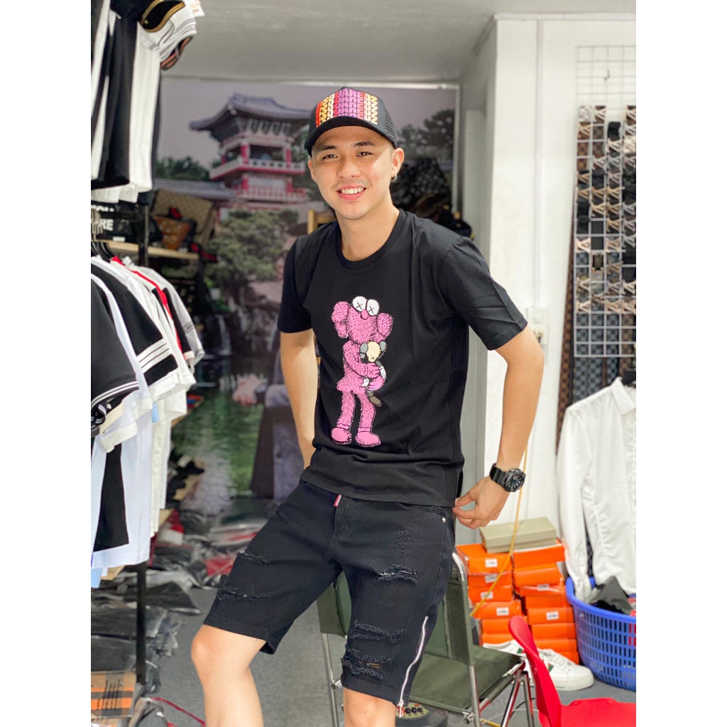 [ FREE SHIP ] [Hàng Hot Trend] Áo thun nam, Áo phông nam hàng hiệu cao cấp Gấu Moschino cổ tròn 100% cotton mềm mịn, chấ | BigBuy360 - bigbuy360.vn