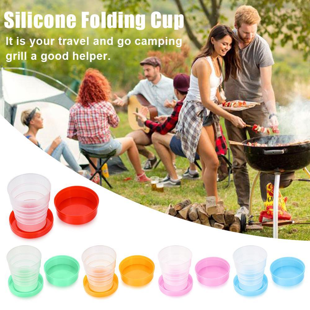 Cốc Uống Nước Nhựa Có Thể Gấp Gọn Tiện Dụng Khi Đi Cắm Trại