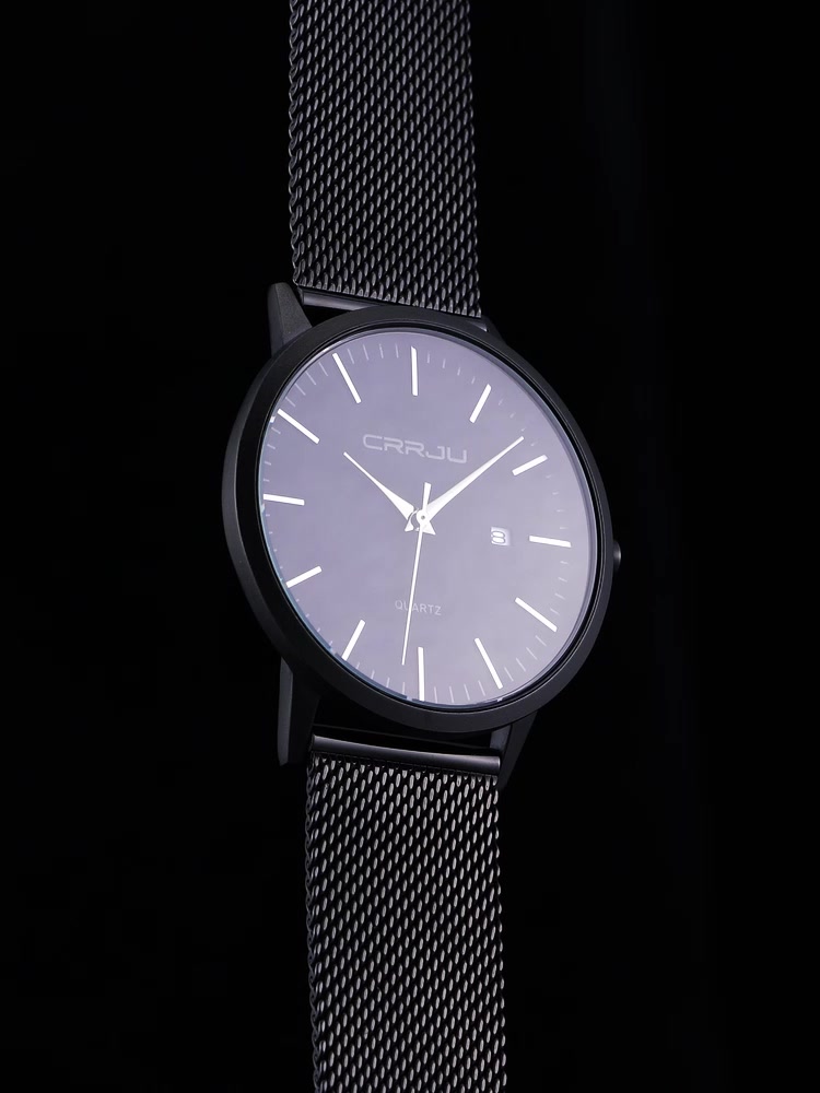 Đồng hồ thạch anh CRRJU 2172X siêu mỏng chống thấm nước chất liệu thép không gỉ | BigBuy360 - bigbuy360.vn