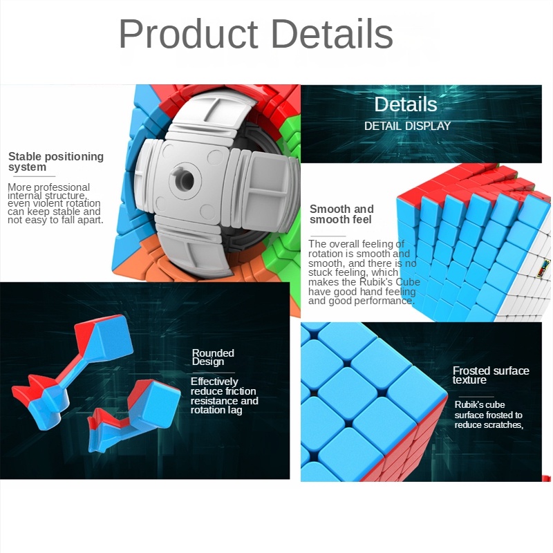 Bộ Đồ Chơi Khối Rubik 3D Siêu Mượt DIY Màu Sắc Chuyên Nghiệp