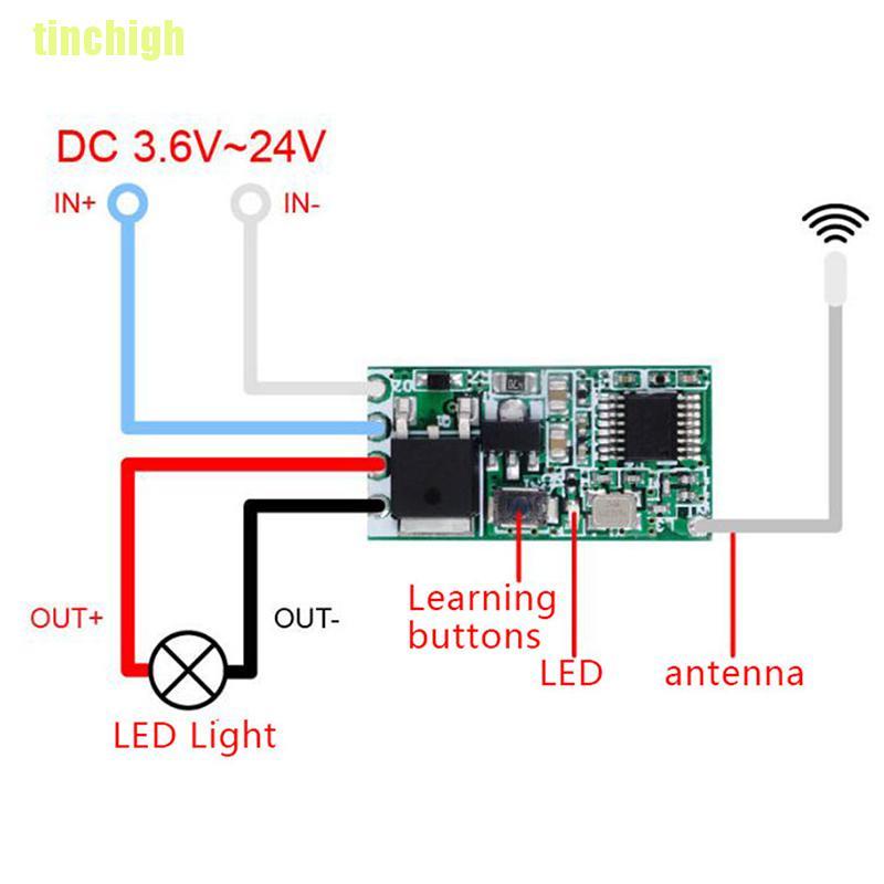 Remote Điều Khiển Không Dây 433mhz 1ch Rf